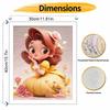 Disney Belle Rose oil paint by numbers painting kit handmade diy home decor gifts wall art canvas picture for adult modern room decor