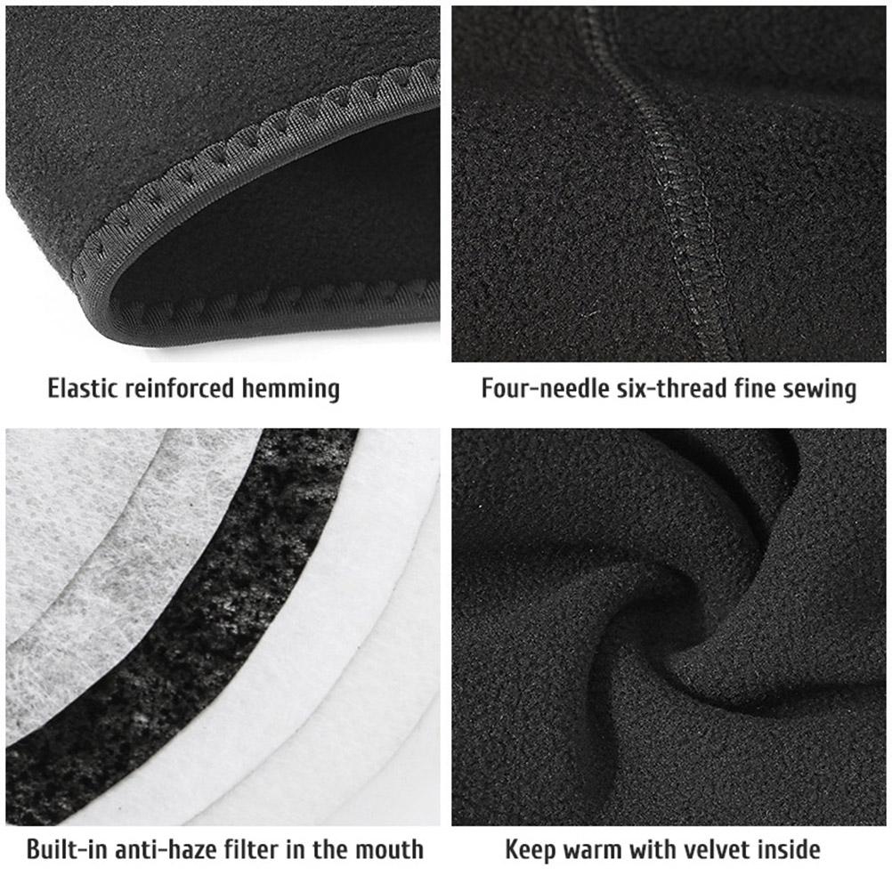 Μπαλακλάβα Σκι Κάλυψη Προσώπου με Φίλτρο Αποσπώμενοι Διαπνέοντες Αεραγωγοί για Άνδρες Γυναίκες Χειμώνας Αντιανεμική