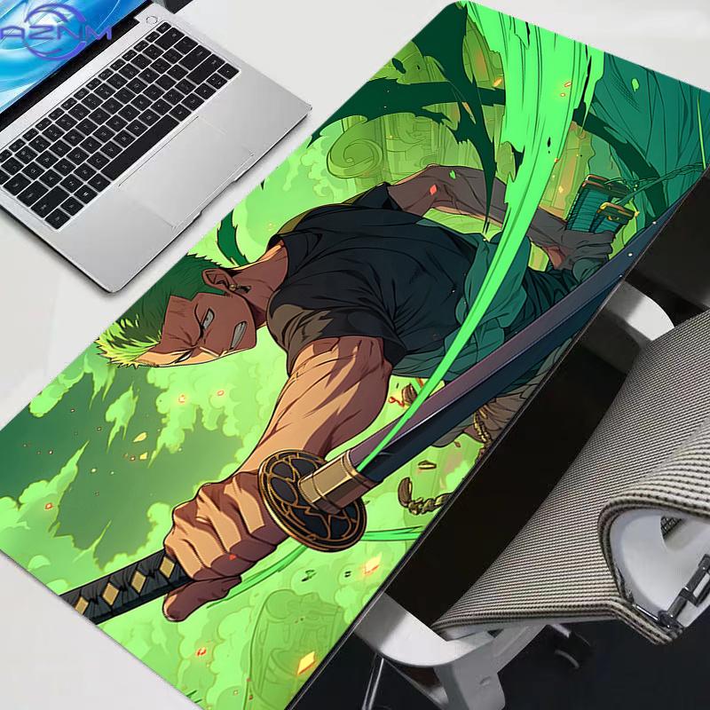 Neue Mauspads Großes One Piece Roronoa Zoro Anime Gamer Computer-Mauspad Gaming-Zubehör Tablet Varmilo Tastatur Mausepad