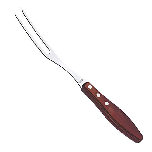 

Tramontina Polywood Carving Fork with Wooden Handle, 30cm, Red, Dishwasher Safe, Durable, Natural Wood, Made in Brazil, Product Code: 21192/170