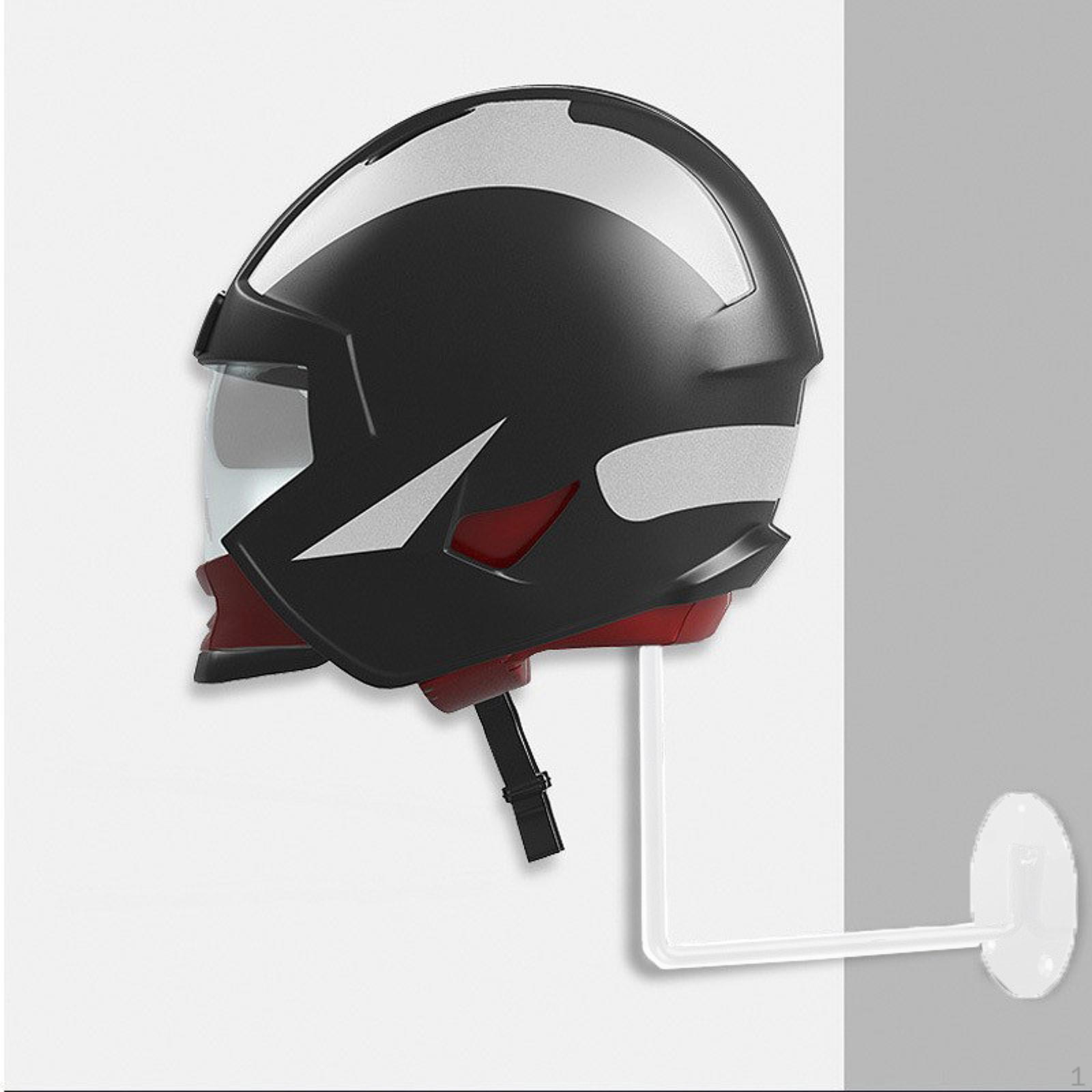 Держатель для шлема шариковый держатель органайзер кронштейн настенное крепление хранение металлическая подставка для шляп для футбола Round белый 923₽