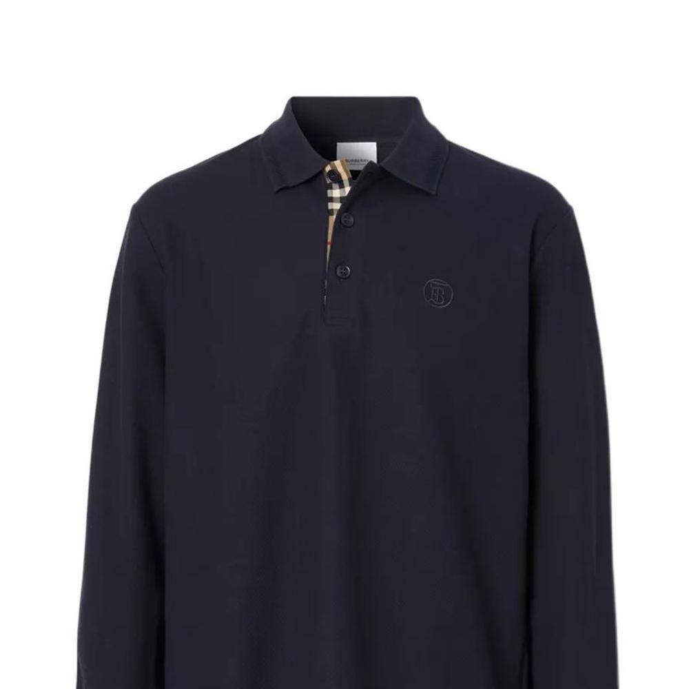 Burberry FW22 Polo Shirt Men's Dark Blue 80602891