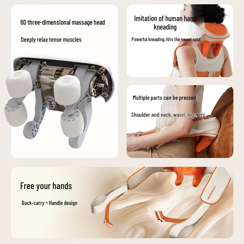 HEZHENG Neck and Shoulder Kneading Massager CN plug (adapter included)