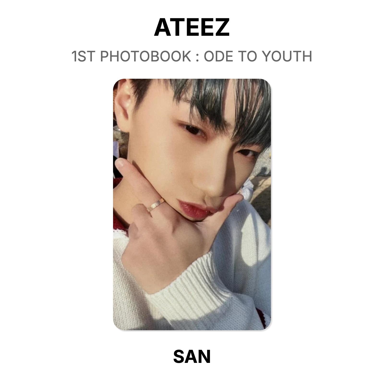 ATEEZ 1-й фотоальбом: ОДА ЮНОСТИ Официальная фотокарточка SAN beige
