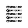 DEVENTORZ Lexus Car Horn Logo Sticker Car Logo Decoration Sticker Set of 5 3D