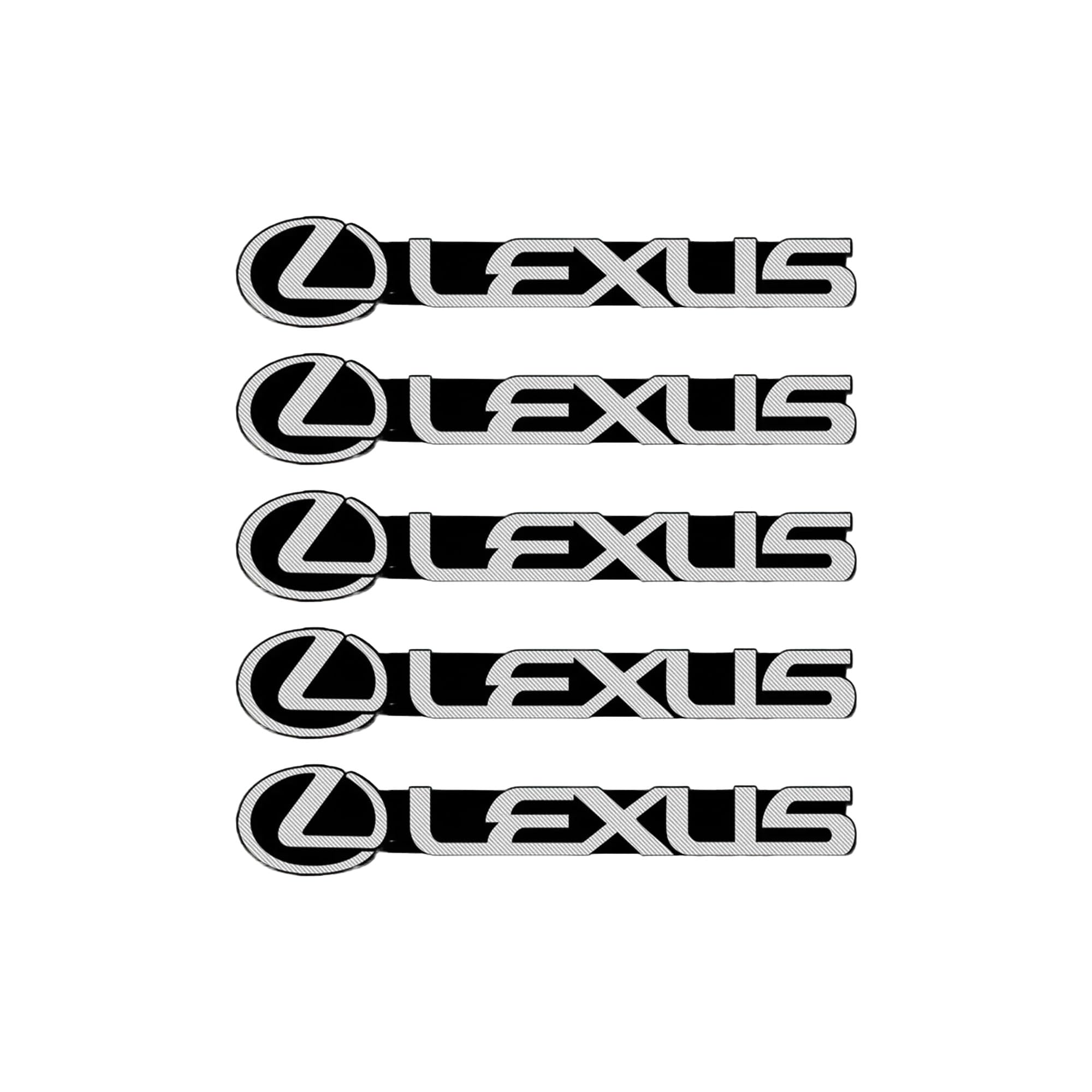

DEVENTORZ Lexus Car Horn Logo Sticker Car Logo Decoration Sticker Set of 5 3D