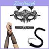 Halloween Kostuum Accessoires Kat Meisje Masker Met Kant en Oren Voor Themafeesten