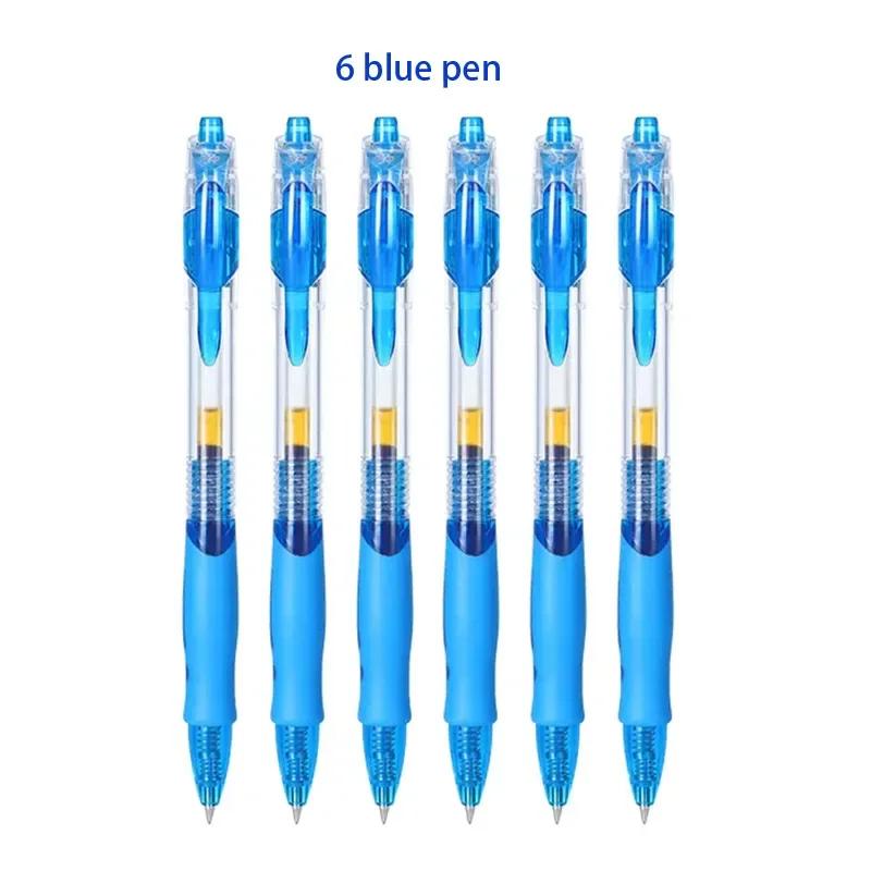 

Retractable Gel Pen Set – Black/Red/Blue Ink Ballpoint, Refillable Writing Pens for Office & School