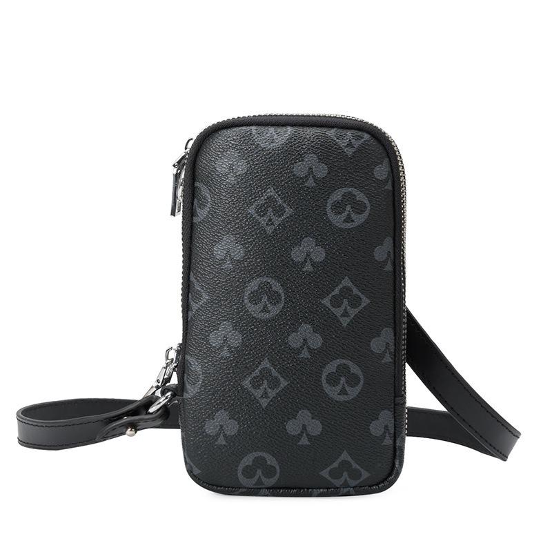 New Printed Mobile Phone Bag Mini Small Bag Unisex Simple Change Bag Shoulder Messenger Bag