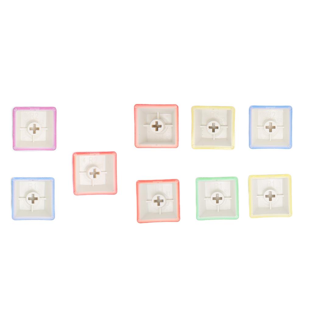 9Pcs Keycaps Colorful Gaming PBT Wearproof Anti Fatigue Comfortable Mechanical Keyboard Keycaps