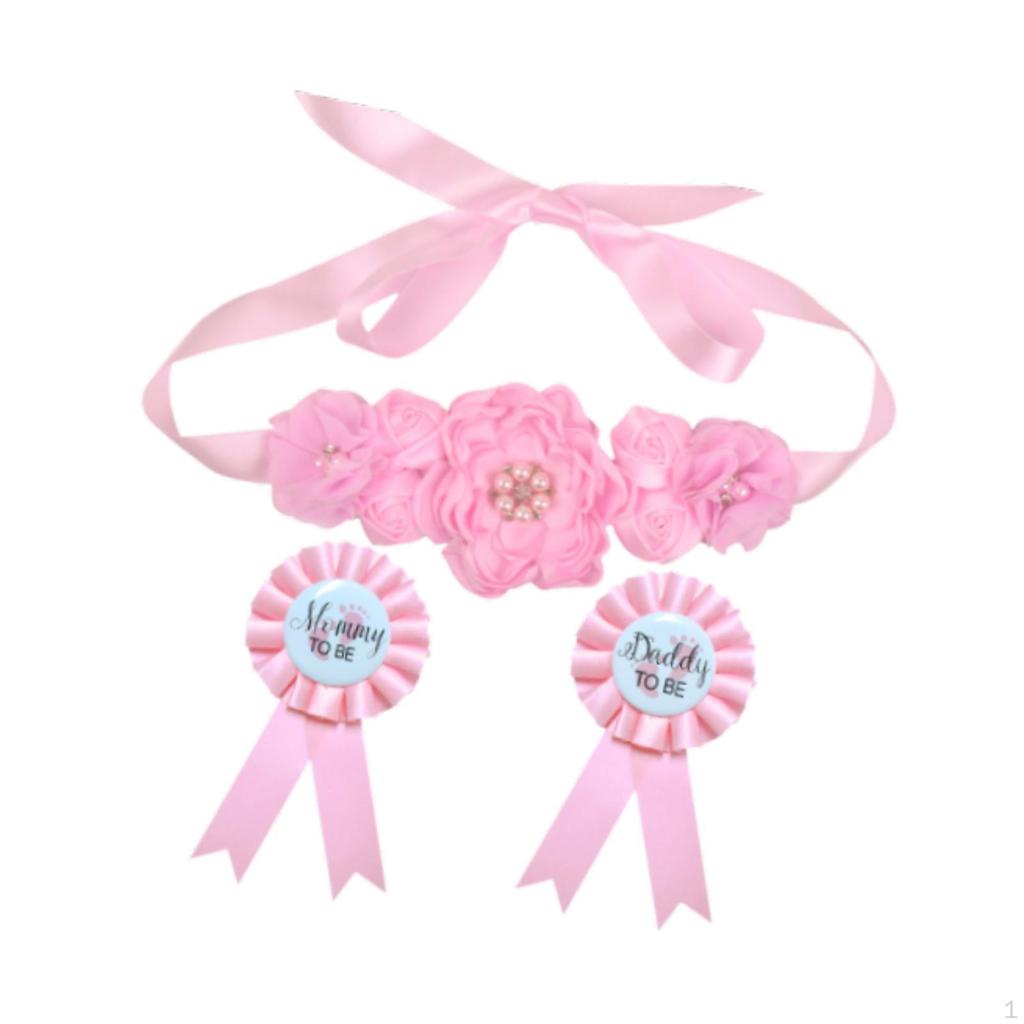 Fascia Floreale Premaman con Corsage Accessori per Oggetto di Scena Fotografia di Gravidanza