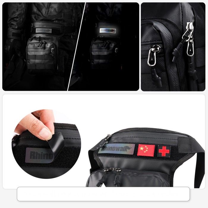 Sacoche de jambe - Bagtecs LB10 - Étanche - Polyester Oxford 900D - Ajustable