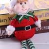 New 2/1Pc Red Green Christmas Decoration Plush Leg Elf Doll Ornaments Boys Girls Elves Toy Doll New Year Navidad Home Decoration