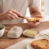 Dish with Lid, Ceramic Rectangular for Kitchen Counter Storage