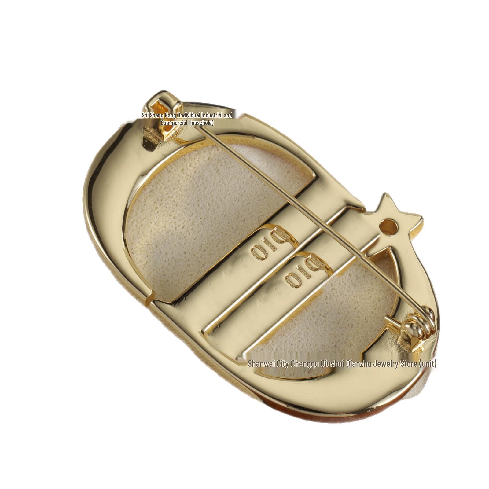 

Dijiá Brass Brooch for Women - Elegant European-American Fashion Pin with High-End Feel Package