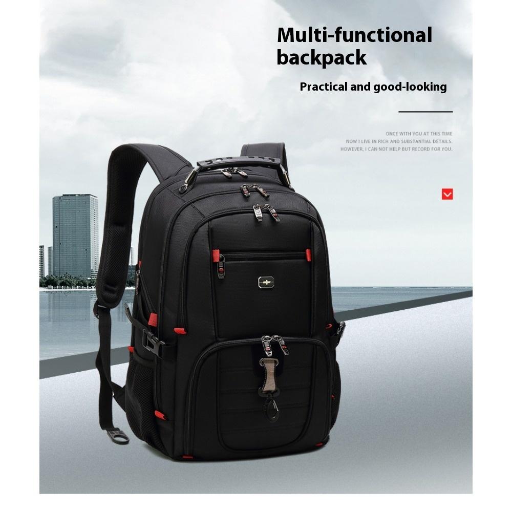 Multifunctional Business Backpack Waterproof Large Capacity Double Backpack Men's Leisure Travel Backpack Premium Sense