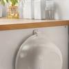 6Pcs Washbasin Hooks Adhesive Hooks Storage Rack Wall-Hung Washbasin Holder Home Bathroom Kitchen Supplies