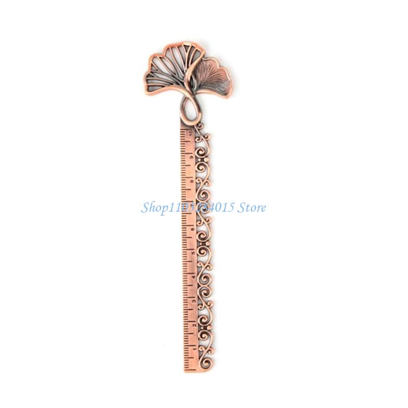 R6FF Bookmarks Ruler Delicate Design, Elegant Measuring Ruler Reading Bookmarks
