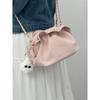 French Niche Cloud Pleated Clip Chain Shoulder Messenger Bag Women's 2025 New High-end Foreign Style Bag