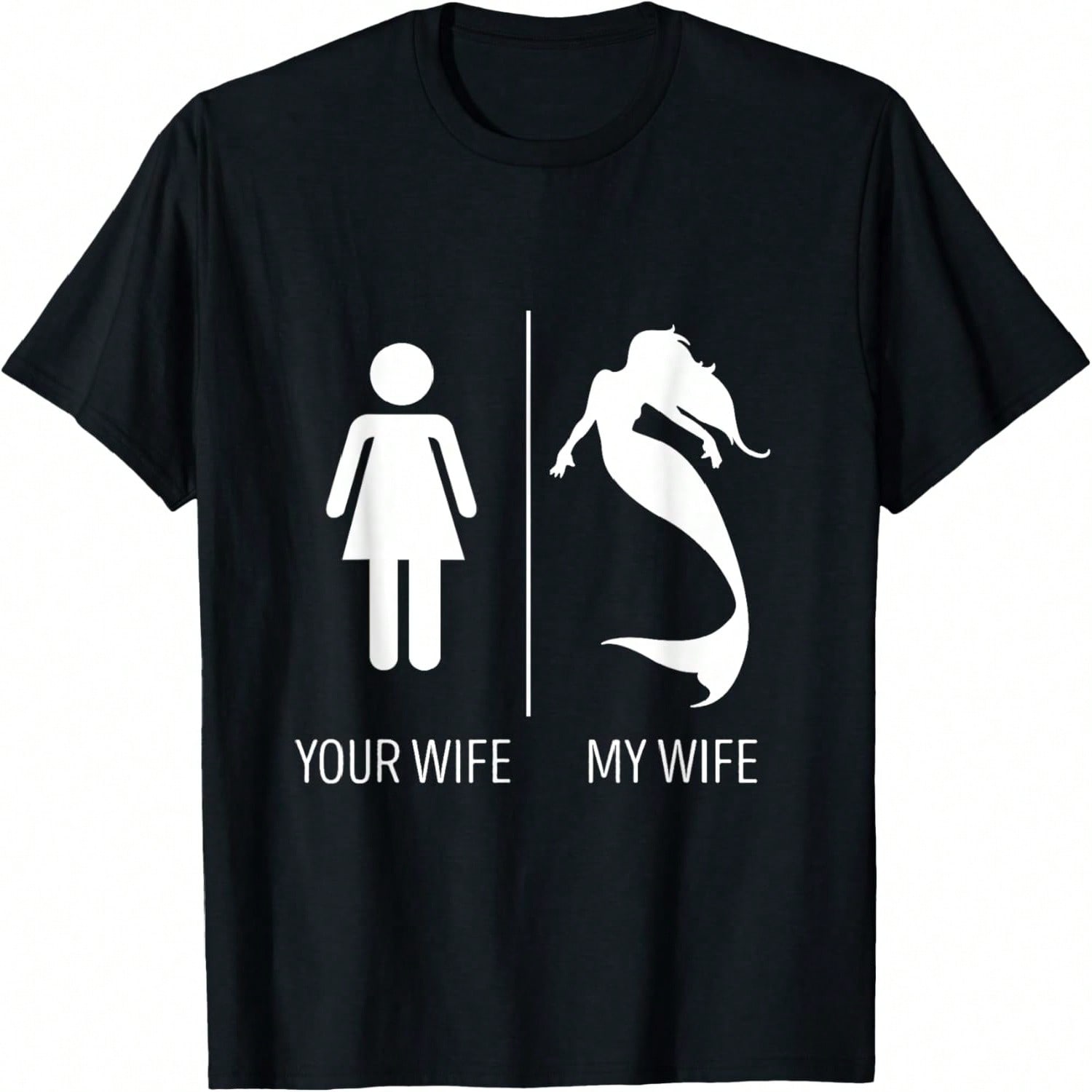 Mermaid Your Wife My Mermaid Wife Clamshell Marine Life T-Shirt S разноцветный