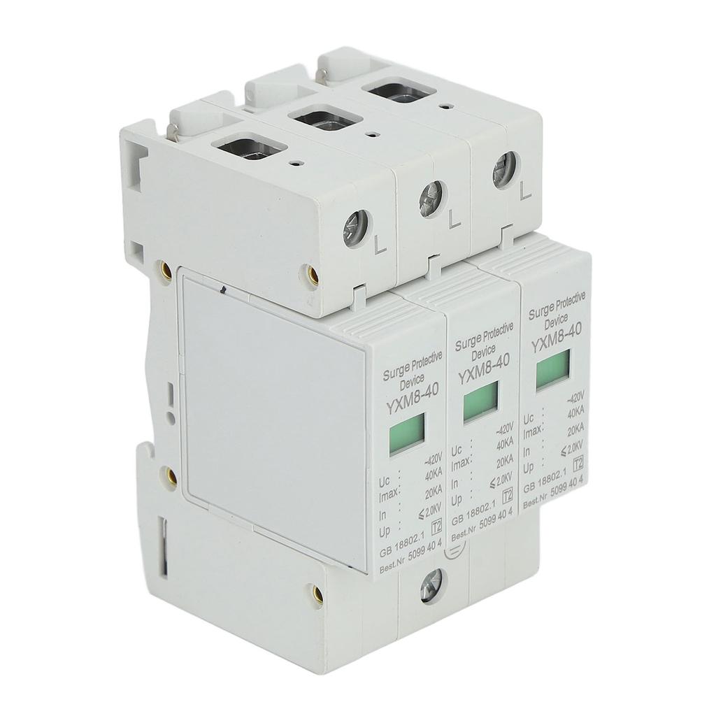 Surge Protective Device 3P 40KA 420V Voltage Protection Arrester Protector for Safety
