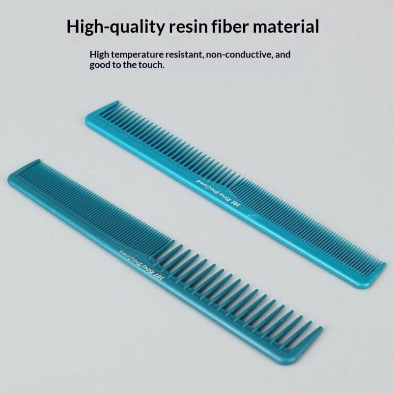 Barber Hair Accessories Professional Hair Cutting Comb Anti-Static Flat Head Cutter Comb Finetooth Haircut Brush Salon Tools