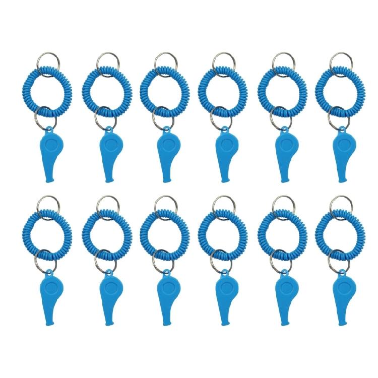 12pack Durability Colorful Whistle Sports Coaching Gear Nontoxic Plastic Whistle for Teams School Activity