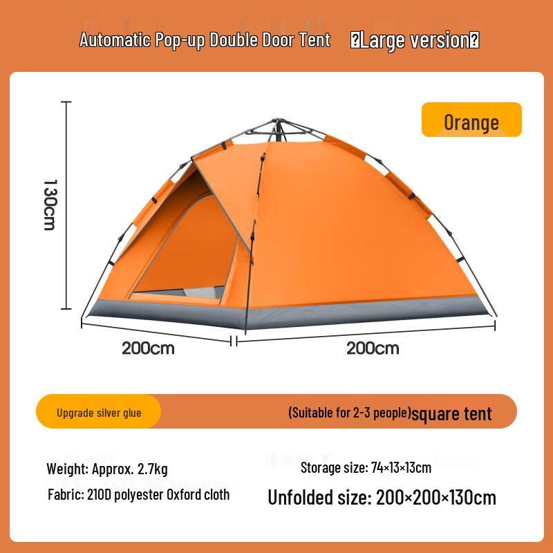 ZISIZ Outdoor Automatic Folding Camping Tent