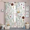 Forest Animal Cartoon Printed Curtains Polyester Fiber Curtains Children's Room Living Room Study Dormitory Decorative Curtains
