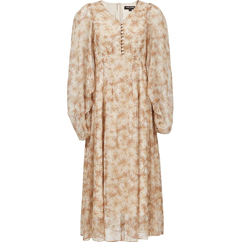 

VEROMODA 2025 V-Neck Floral Print Long Dress S