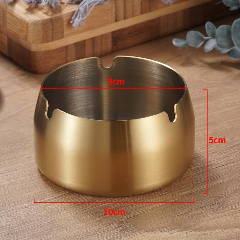 Stainless Steel Windproof Ashtray: Large, Creative Design for Home, Restaurant, and Cafe