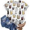 Women's Casual Pullover T Shirt Short Sleeve Round Neck Tee Top Oktoberfest Print Graphic Shirt