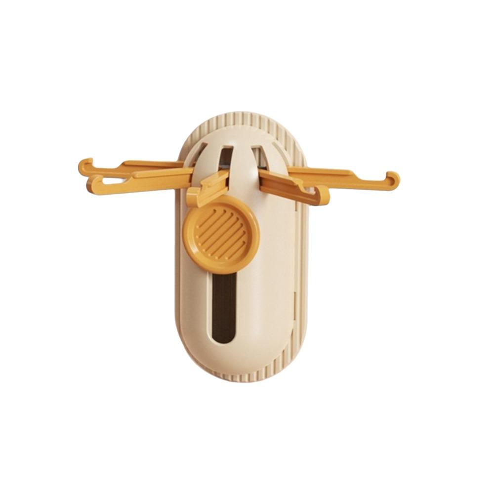 

Strong Adhesive Spatula Storage Rack Wall Mounted Wall Hooks 5 Claws Telescopic Hook Bathroom жовтий