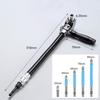 6.35mm Screwdriver Holder Bit Alloy Steel Black Bit Corner Grinding Accessories Self-Locking Right Angle Screwdriver Holder