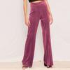 Fashion Women's Color High Waist Yoga Wide Leg Pants Loose Trousers