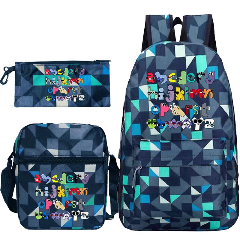 Game Alphabet Lore Alphabet Legend School Bag Backpack Shoulder Bag Pencil Case