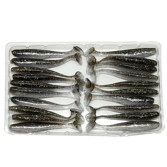 20 Stücke 5,5 cm Leuchtende Gefälschte Weiche Silikon Künstliche Köder Wobbler Fisch Schwimmen Köder