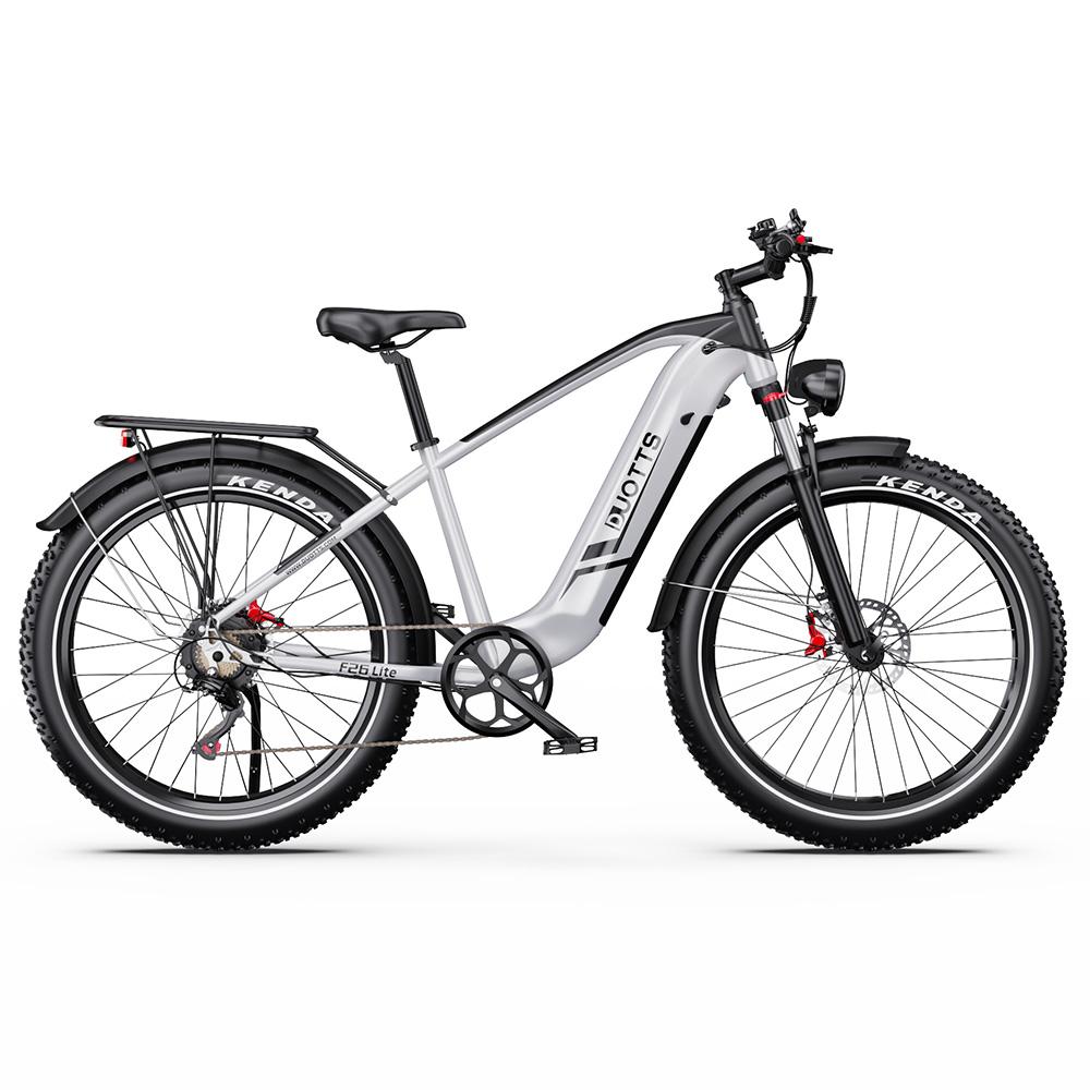 Elektrische Fiets Duotts F26 Lite 26" Dikke Banden 750W Motor Volwassen Elektrische Fiets 48V 18AH Dubbele Schijfremmen Maximale Belasting 150Kg