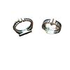 PANJBJ 925 Sterling Silve Geometry Drip Glaze Ring for Women Punk Punk Chain Retro Versatile Jewelry Gift Dropshipping