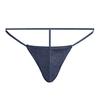 Sexy Men Thong Low-rise U-Convex T-String Style Breathable Underwear Free Movement Solid