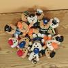 Traffic Police Officer Bear Doll Cute Doll Police Car Keychain Plush Toy Schoolbag Pendant Small Pendant Puppet