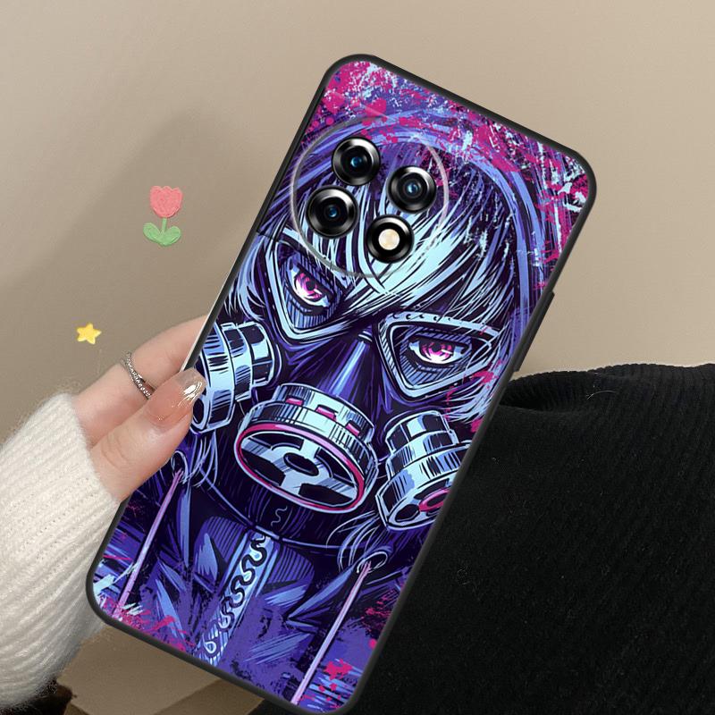 Skull Gas Mask Cover For OnePlus Nord CE 4 2 3 Lite N20 N30 9 10 Pro 8T 9RT 10T 10R 12R 13R 11 12 13 Case