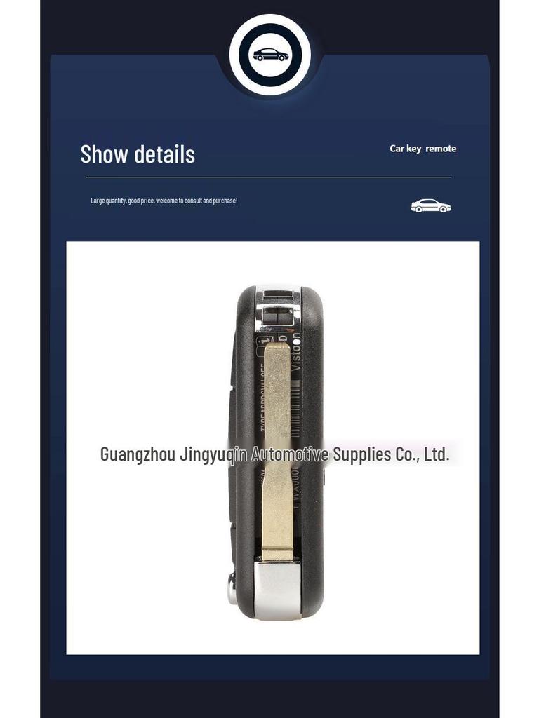 Replacement Shell for Land Rover 3-Button Remote Key - Compatible with Range Rover, Discovery 3/4, Freelander.