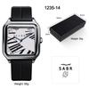 Latin Alphabet Roman Scale Square Men'S And Women'S Watches, High-End Waterproof Watches, Quartz Watches, Large Dials