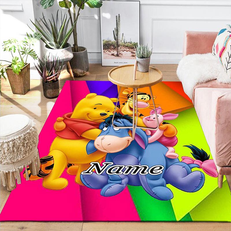 Custom 1Pc Piglet Hugs Winnie Pooh Rug Office Carpet Indoor Outdoor Entrance Doormat Nonslip Soft And Comfortable Living Room D916361