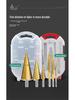 Green Forest Sawtooth Pagoda Drill Bit Set for Wood & Metal