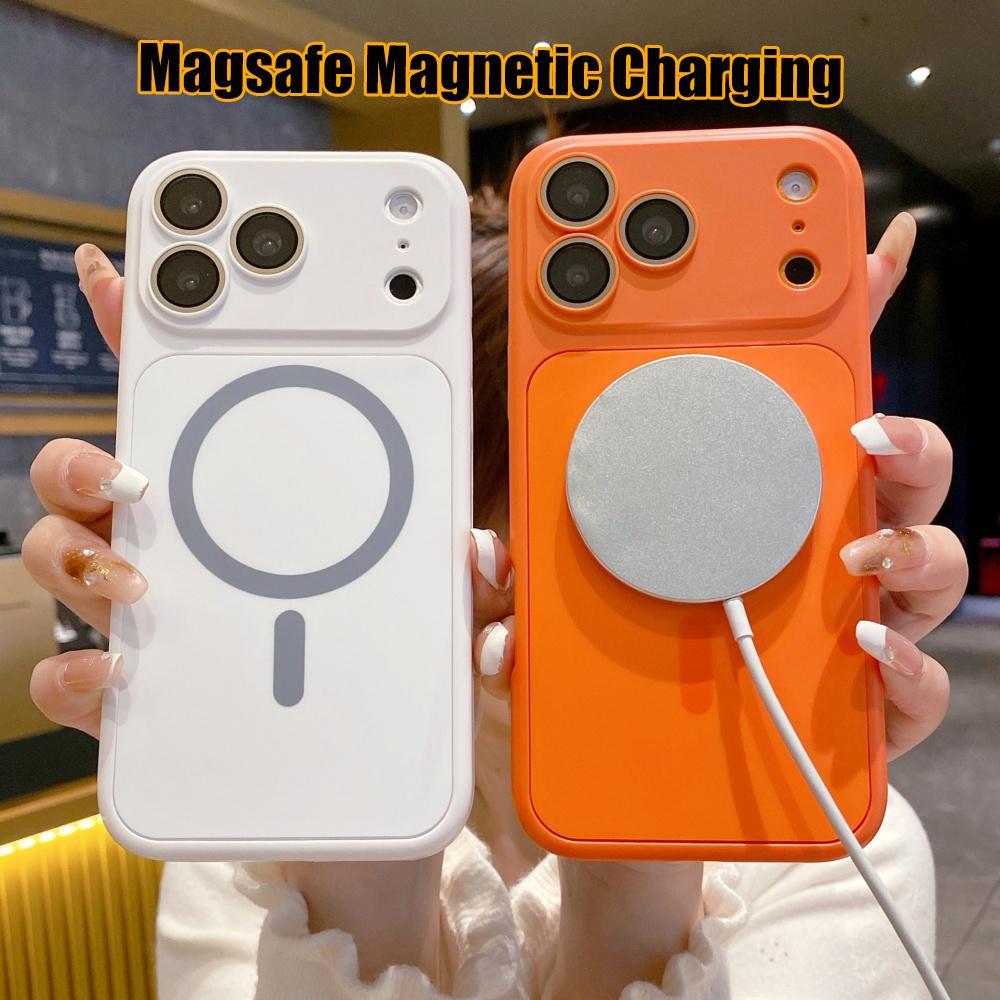 Instant Change To 17 Pro Max Magnetic 2in1 Case For For Iphone 17 Air 16 15 14 13 12 Pro Max 11 for Charging TPU Matte Cover