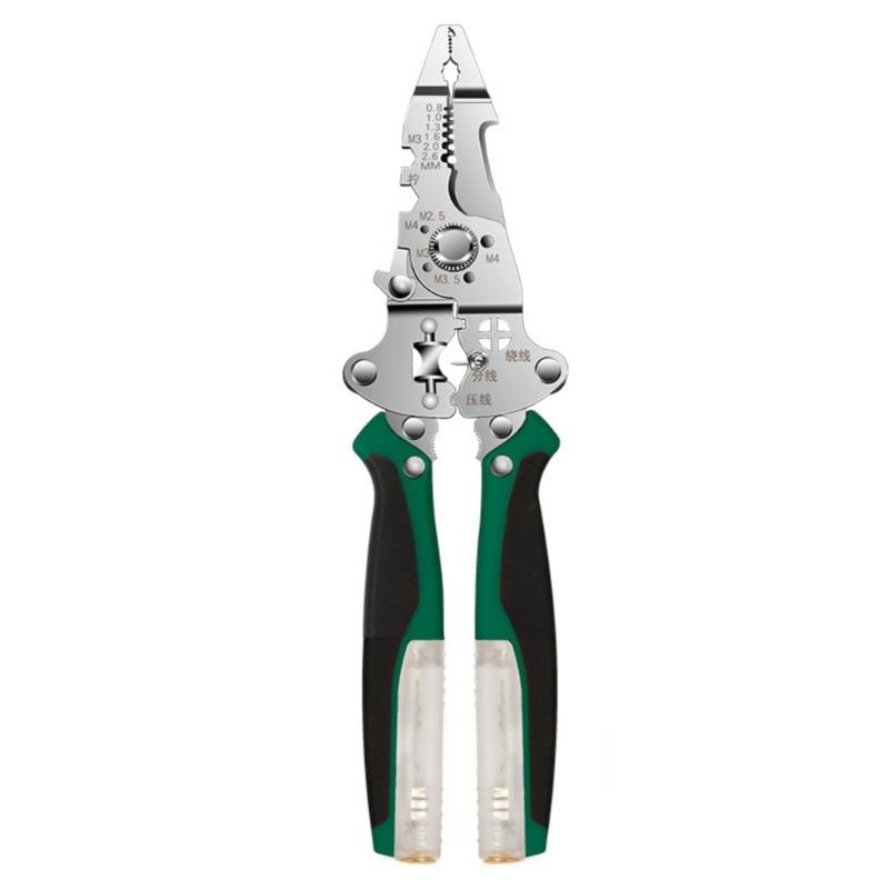 

Wire Stripping Pliers with Electricity Measurement Electrician Plier 16-in-1 Multifunctional Wire Stripping Plier 1
