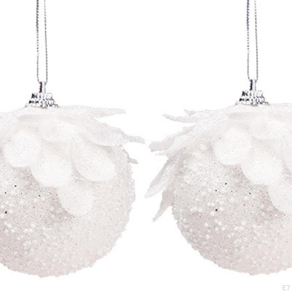 2 Pieces/3 Pieces Ball Decor Door Gadgets Wreath Pendants Foam Tree Hanging Balls for Party Wedding