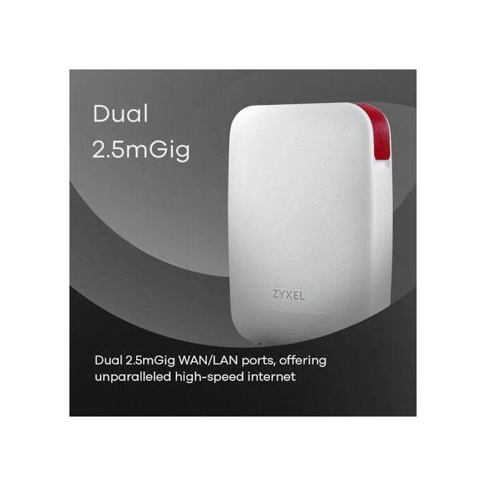 Routeur - ZYXEL - LAN 1X2,5 GBE - LAN 2,5 GBE WAN TRI - 2,5 Gigabit Ethernet